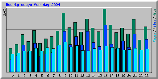 Hourly usage for May 2024