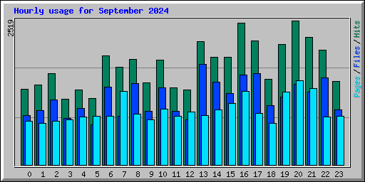 Hourly usage for September 2024
