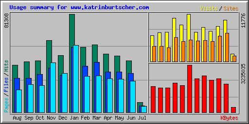 Usage summary for www.katrinburtscher.com